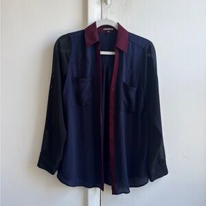 Express colorblock portofino long sleeve